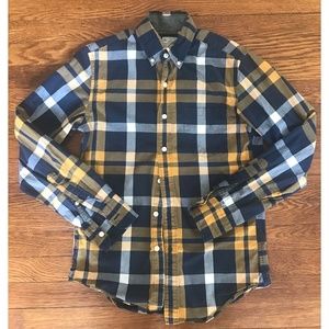 J. Crew Button-up in Blue | White | Yellow Plaid